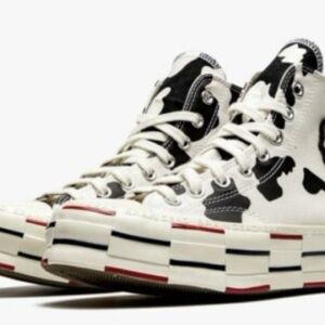 Converse Black and Cream High-Tops